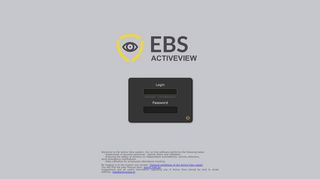
                            5. EBS Active View - Login Page