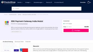 
                            4. EBS Payment Gateway India - PrestaShop Addons