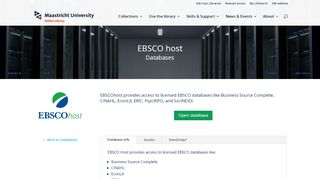 
                            10. EBSCO host - Online Library | Maastricht University