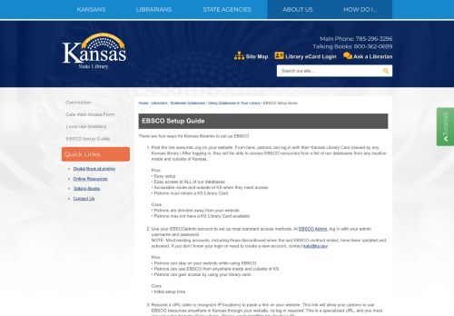 
                            7. EBSCO Setup Guide | Kansas State Library, KS - Official Website