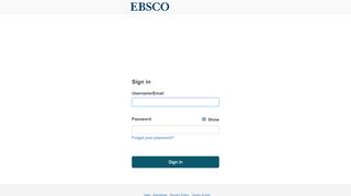 
                            5. EBSCO: Sign in