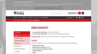 
                            1. EBSCOhost – University of Reading