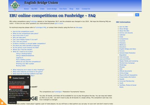 
                            12. EBU online competitions on Funbridge - FAQ | English Bridge Union