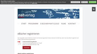 
                            3. eBücher registrieren - NAT-Verlag - Materialien zur Behandlung von ...