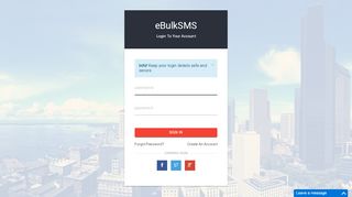 
                            6. eBulkSMS - Login