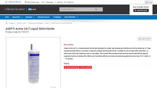 
                            13. EC-7101377 - ASEPTI Active 24/7 Liquid 500ml Bottle - Henry Schein ...