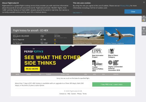 
                            11. EC-HEK - Bombardier CRJ-200ER - Iberia - Flightradar24
