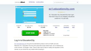 
                            9. Ec1.educationcity.com website. Login to EducationCity.