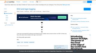 
                            7. EC2 and login logging - Stack Overflow