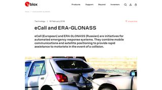 
                            6. eCall and ERA-GLONASS | u-blox