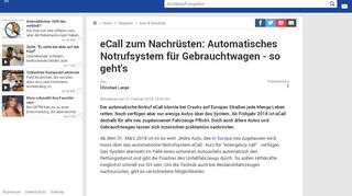 
                            9. eCall zum Nachrüsten: Automatisches Notrufsystem für ... - GMX