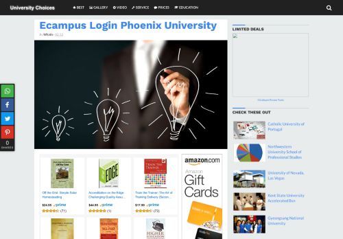 
                            6. Ecampus Login Phoenix University - University Choices
