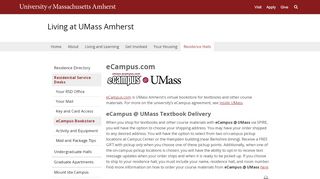 
                            12. eCampus.com | Living at UMass Amherst