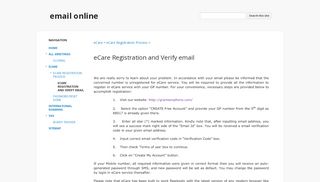 
                            9. eCare Registration and Verify email - email online - Google Sites