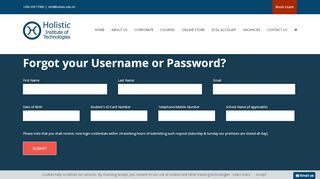 
                            3. ECDL - Forgot Username or Password? - Holistic Institute of ...