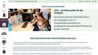 
                            11. ECDL - Gesamtschule der Stadt Brühl