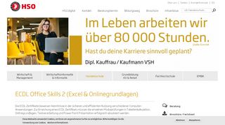 
                            7. ECDL Office Skills 2 (Excel & Onlinegrundlagen) | HSO ...