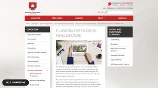 
                            1. ECG Portal for Students - MySkillsFuture - Moe