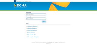 
                            3. ECHA Login - Europa