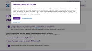 
                            1. Echanger vos points Premium Club et consulter le solde | Proximus