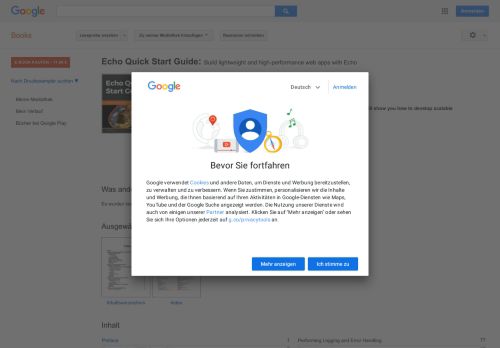
                            12. Echo Quick Start Guide: Build lightweight and high-performance web ... - Google Books-Ergebnisseite