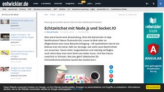 
                            12. Echtzeitchat mit Node.js und Socket.IO - entwickler.de
