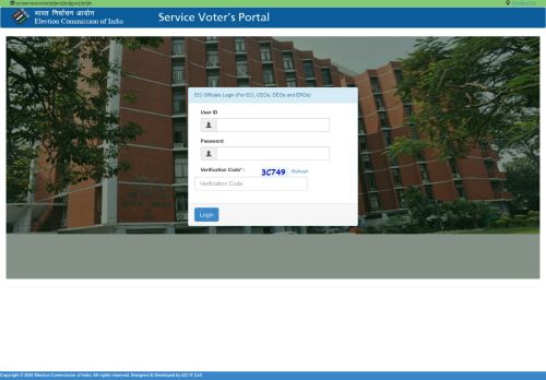 
                            8. ECI Officials Login (For ECI, CEOs, DEOs and EROs)