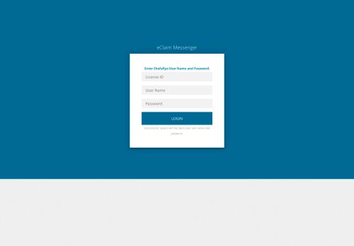 
                            11. eClaim Messenger: Login