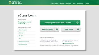 
                            11. eClass Portal - eClass - University of Alberta