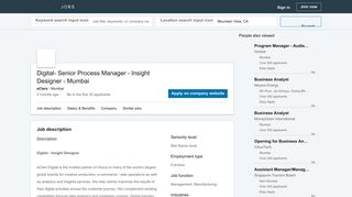 
                            12. eClerx hiring Digital- Senior Process Manager - Insight Designer ...
