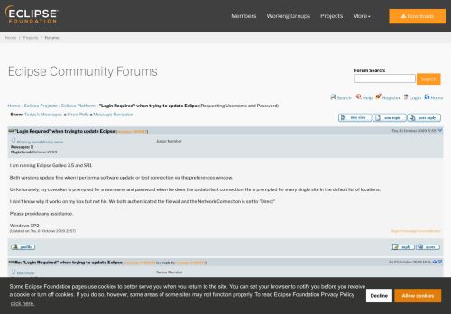 
                            2. Eclipse Community Forums: Eclipse Platform » 