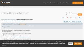 
                            5. Eclipse Community Forums: Subversive » Eclipse not connecting to ...