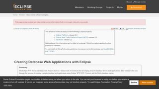 
                            11. Eclipse Corner Article: Creating Database Web Applications with ...