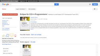 
                            13. Eclipse für C/C++-Programmierer: Handbuch zu den Eclipse C/C++ ... - Resultat for Google Books