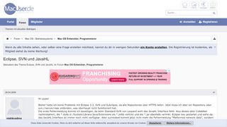 
                            10. Eclipse, SVN und JavaHL | MacUser.de Community