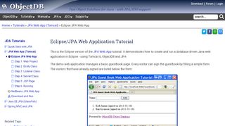 
                            4. Eclipse/JPA Database Web Application Tutorial (Servlet, JSP)