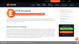 
                            13. ECN Account | ForexTime (FXTM)