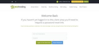 
                            3. Eco Hosting Dual Login Page