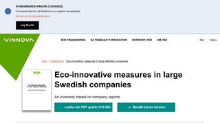 
                            5. Eco-innovative measures in large Swedish companies | Vinnova