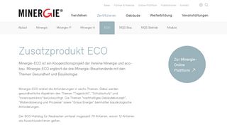 
                            7. ECO - MINERGIE Schweiz