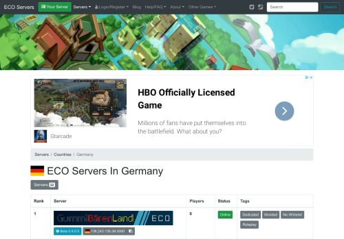 
                            2. ECO servers in Germany - ECO Server List