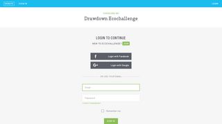 
                            9. EcoChallenge - Login