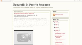 
                            11. Ecografia in Pronto Soccorso: Ecografia toracica (terza puntata)