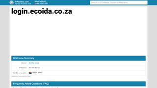 
                            9. eCOIDA - Powered by CompSol - login.ecoida.co.za | IPAddress