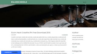 
                            10. Ecoin Hack Crossfire Ph Free Download 2015 - xilusschools