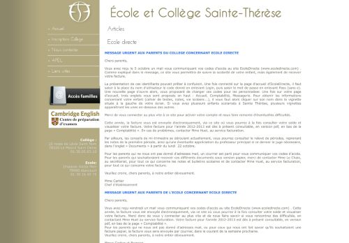 
                            2. Ecole directe