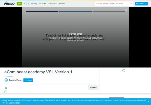 
                            11. eCom beast academy VSL Version 1 on Vimeo