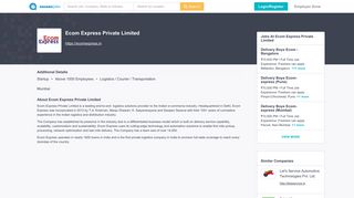 
                            9. Ecom Express Private Limited | Job Openings, Salary & Reviews at ...