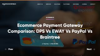 
                            10. Ecommerce payment gateway comparison: DPS vs eWAY vs PayPal ...