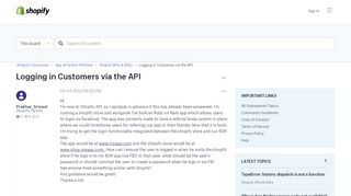
                            5. Ecommerce University | Logging in Customers via the API - Shopify ...
